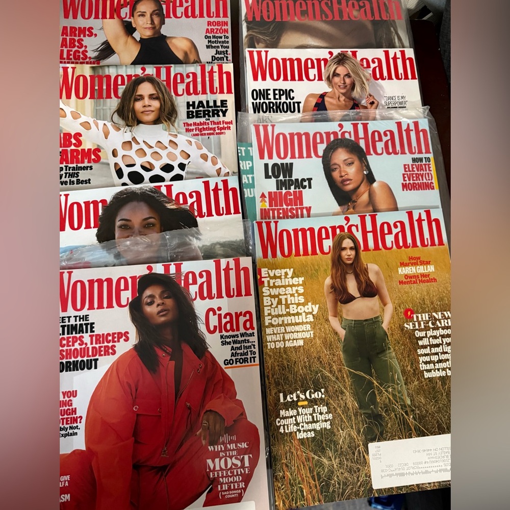 Women’s Health Magazine Lot Celebrity Covers Ciara, Halle Berry, Camila Mendes